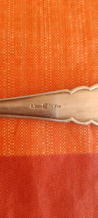 Cubiertos antiguos de alpaca