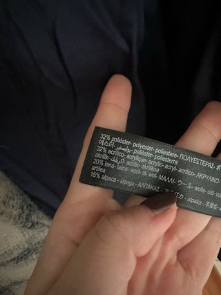 Abrigo Massimo Dutti cuadros beige