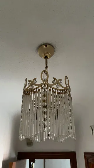 LAMPARA CRISTAL TECHO