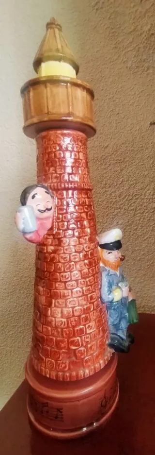 Figura Faro con Marineros Antigua