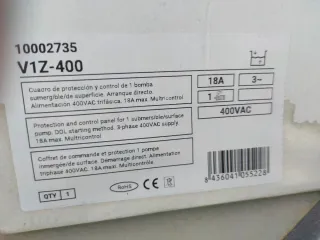 Cuadro Control Bomba 400VAC 18A