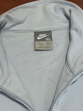 Nike Vintage Baby Blue Track Jacket Y2K Cyber Boxy