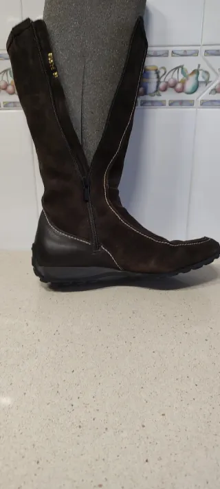 Botas Geox Ante Marrón Talla 37 Pelo Interior