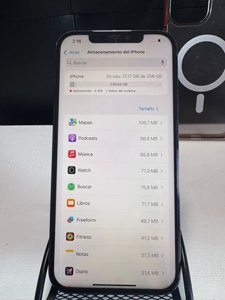 iPhone 12 Pro Max 256 GB Azul Batería al 100%