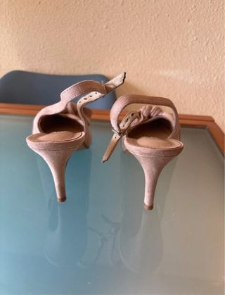 Zapatos tacón slingback lazo 5 cm