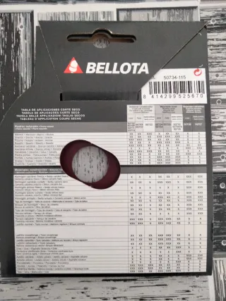 Disco Bellota Porcelanato 115mm