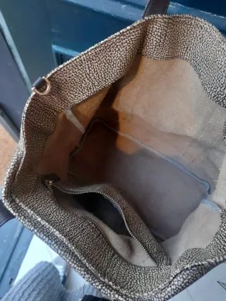 Borsa Borbonese Beige/Marrone