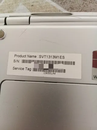 Portátil Sony Vaio SVT1313M1ES