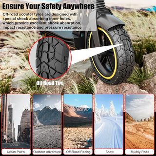 Dos Ruedas Macizas Todoterrreno 8.5x2 para Xiaomi