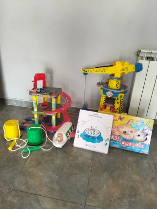 Pack Juguetes Infantiles: Coche, Grúa, Pesca