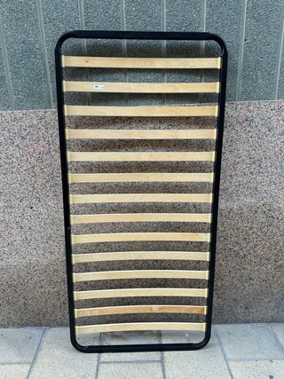 Somier metálico con lamas de madera
