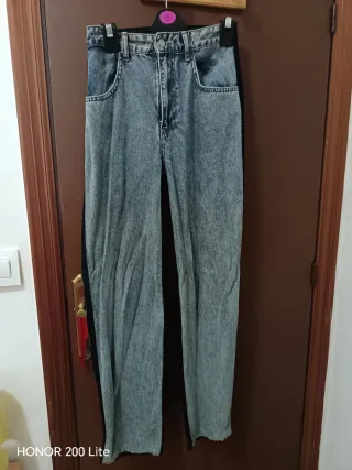 Conjunto pantalón y blusa azul/negro