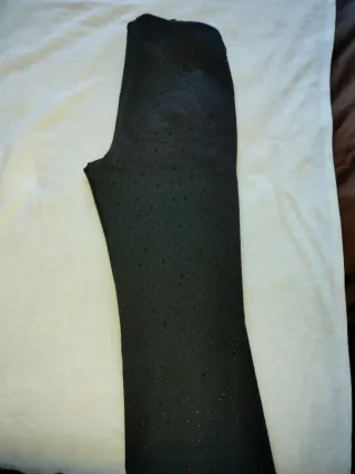 Pantalón negro mujer con brillos