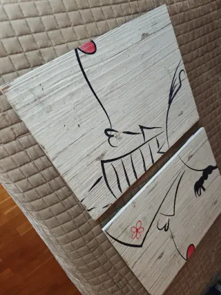 2 Cuadros Decorativos Madera