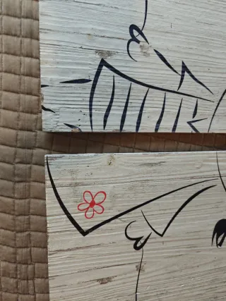 2 Cuadros Decorativos Madera