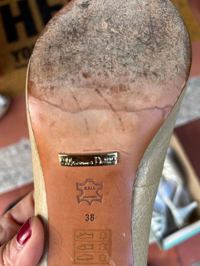 Zapatos Peep-toe Massimo Dutti Beige