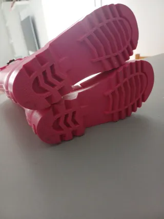 Botas de agua para niña color rosa