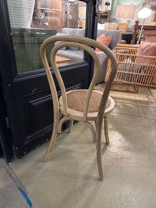 Silla Thonet madera y mimbre