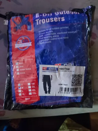 Pantalón impermeable B-Dri azul Talla M