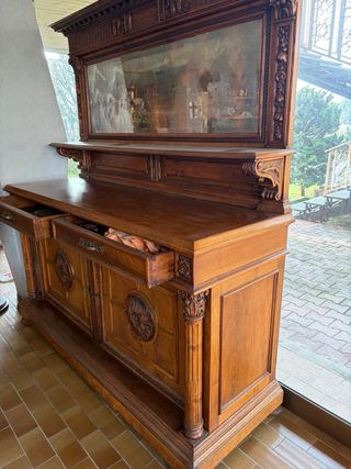 Buffet Armadio Vintage Legno e Vetro