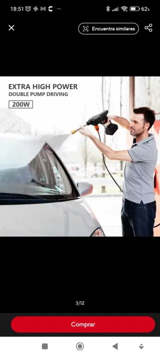 Pistola de agua a presión para limpieza