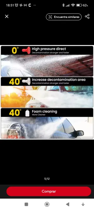 Pistola de agua a presión para limpieza