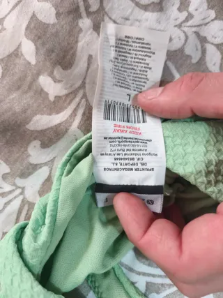 Trikini verde plateado