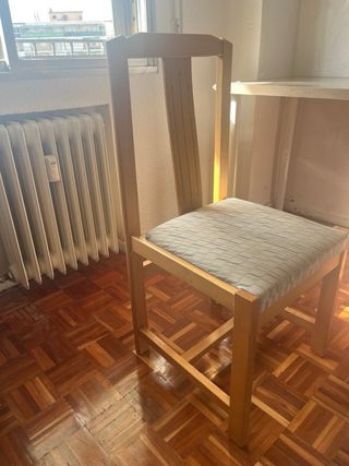 Mesa redonda madera y cristal