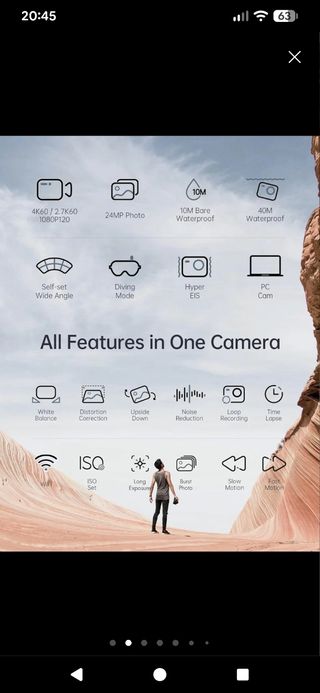 Cámara Deportiva Wolfang GA 420 Negra