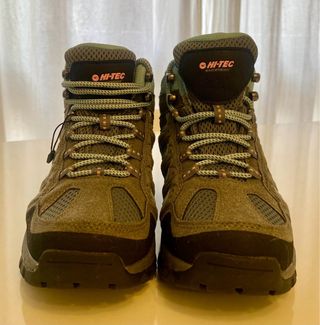 Botas de trekking Hi-Tec grises y turquesa