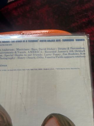 America - Hearts Vinile