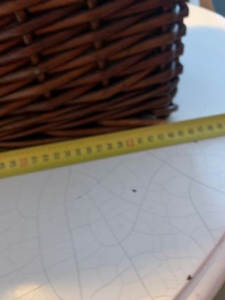 Cesto grande de mimbre ideal almacenaje, baño etc