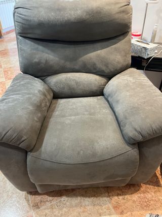 Sofá Eléctrico Gris Tela