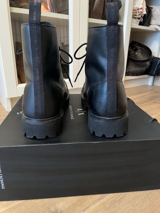 Botas Armani Exchange Negras Cordones