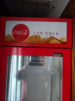 Nevera Botellero Coca-Cola Roja