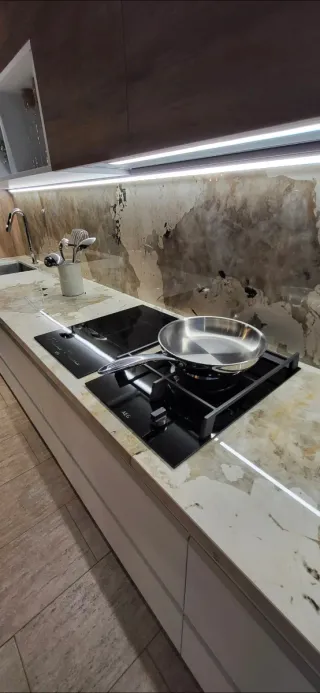 Muebles de Cocina Madera y Mármol