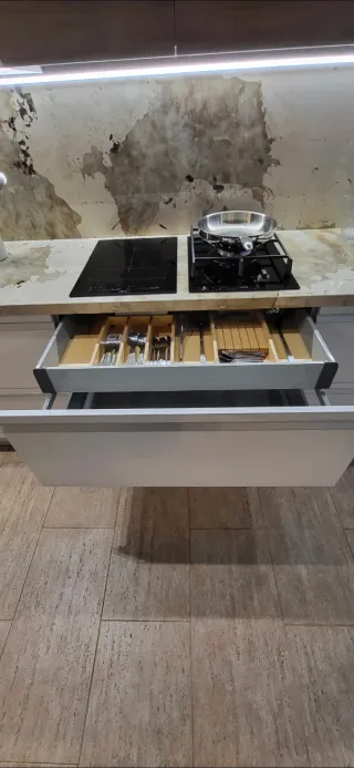 Muebles de Cocina Madera y Mármol