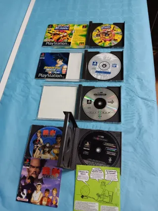 Lote 4 juegos PSX: Pandemonium, Point Blank, Tekke