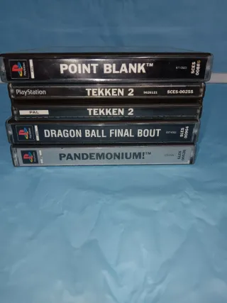 Lote 4 juegos PSX: Pandemonium, Point Blank, Tekke