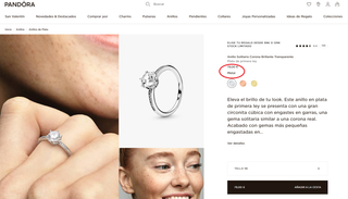 Anillo Solitario Pandora