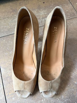 ZENDRA BASIC Zapatos de fiesta beige