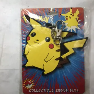 Portachiavi Pikachu Pokemon Zipper Pull vintage 90