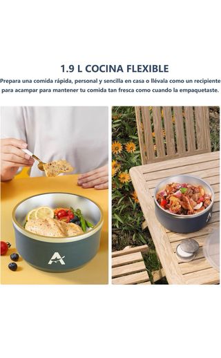 Freidora Portátil 3 en 1 con Recipiente