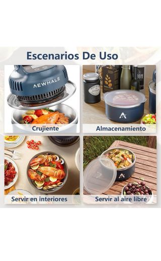 Freidora Portátil 3 en 1 con Recipiente