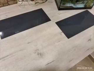 Mesa de salón moderna madera y cristal