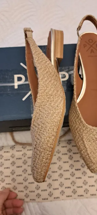 Bailarinas Popa Beige y Dorado