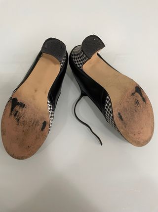 Zapatos Mary Jane Negro y Blanco