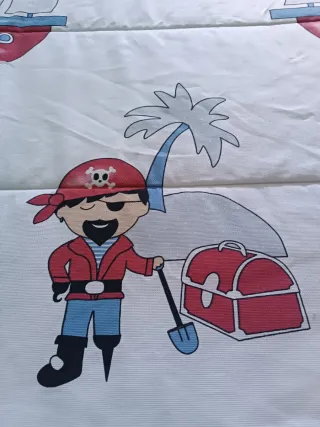 Edredón infantil ajustable pirata