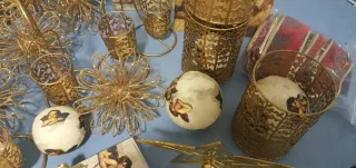 Lote Decoración Ángeles Dorado