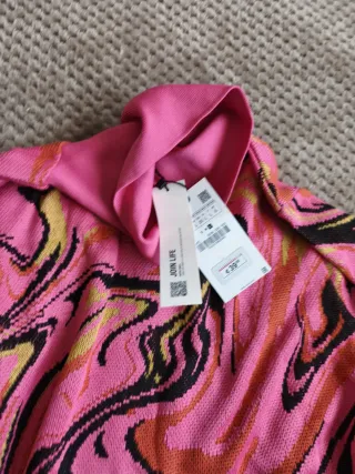 Vestido de punto Zara multicolor